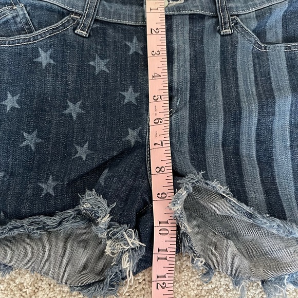 Rock & Republic Lolita USA Flag Shorts Size 10 - Picture 7 of 9